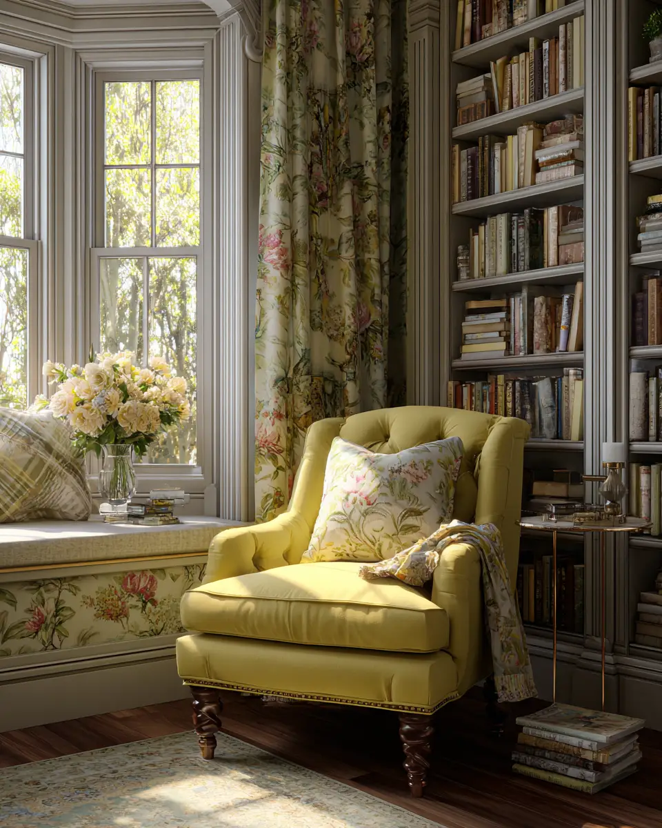 Soft Yellow Vintage Bedroom Decor Ideas