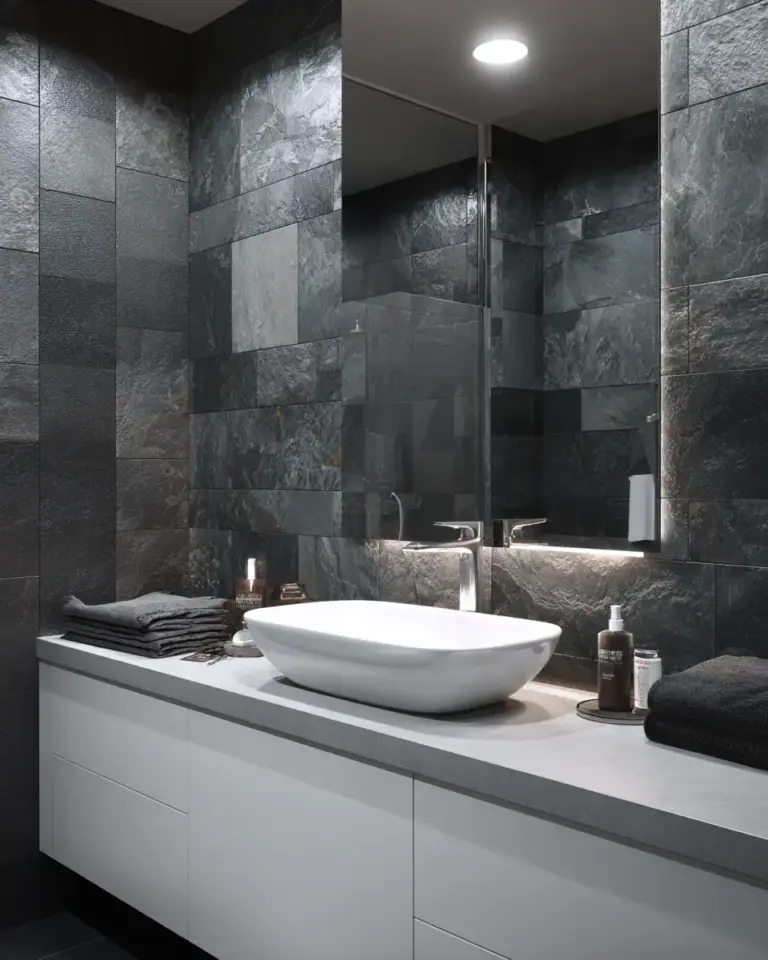 Stone-Inspired Bathroom Decor Ideas - Featured