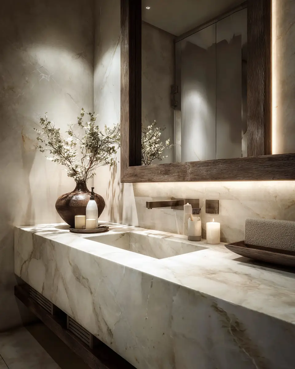 Stone-Inspired Bathroom Decor Ideas