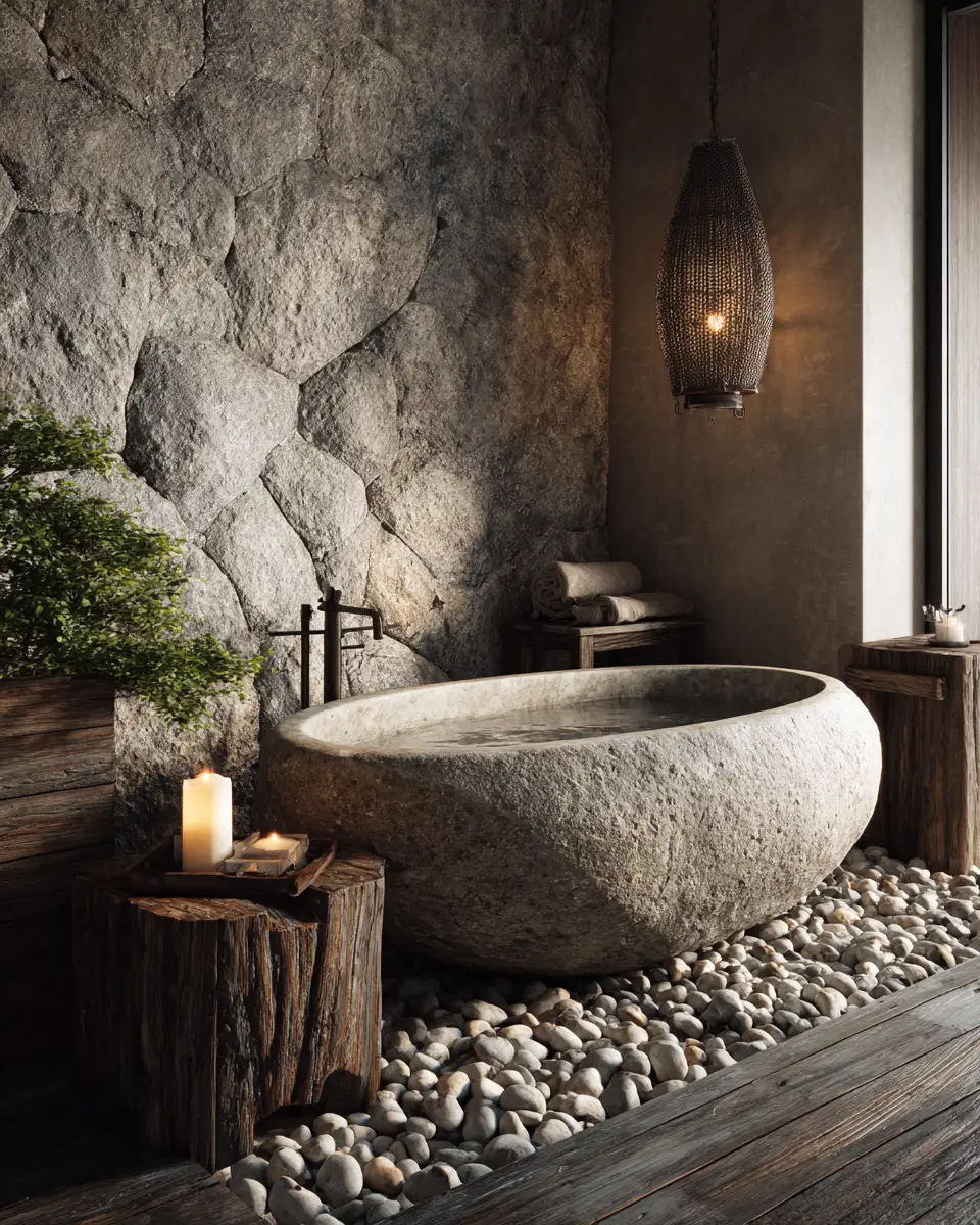 Stone-Inspired Bathroom Decor Ideas