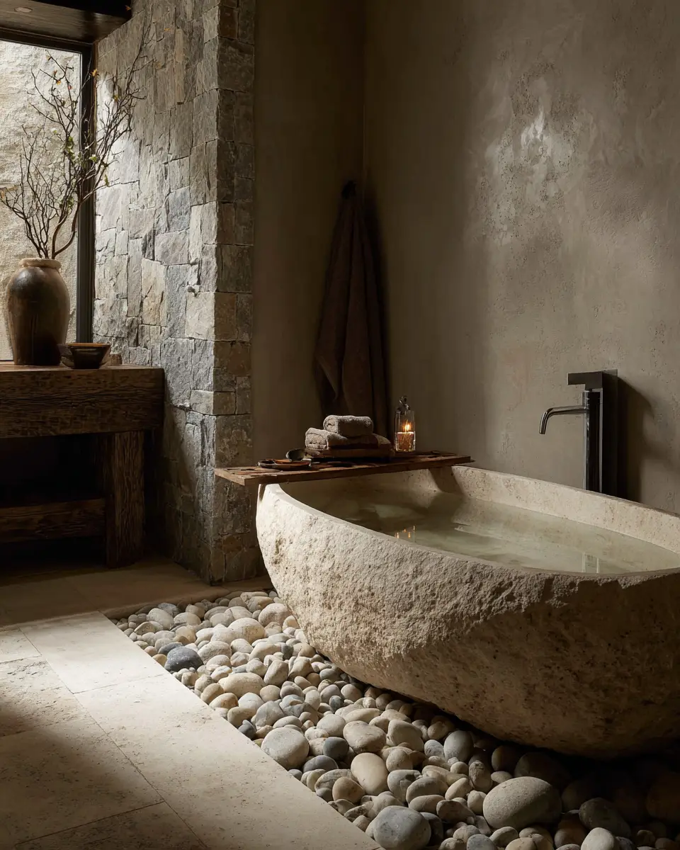 Stone-Inspired Bathroom Decor Ideas