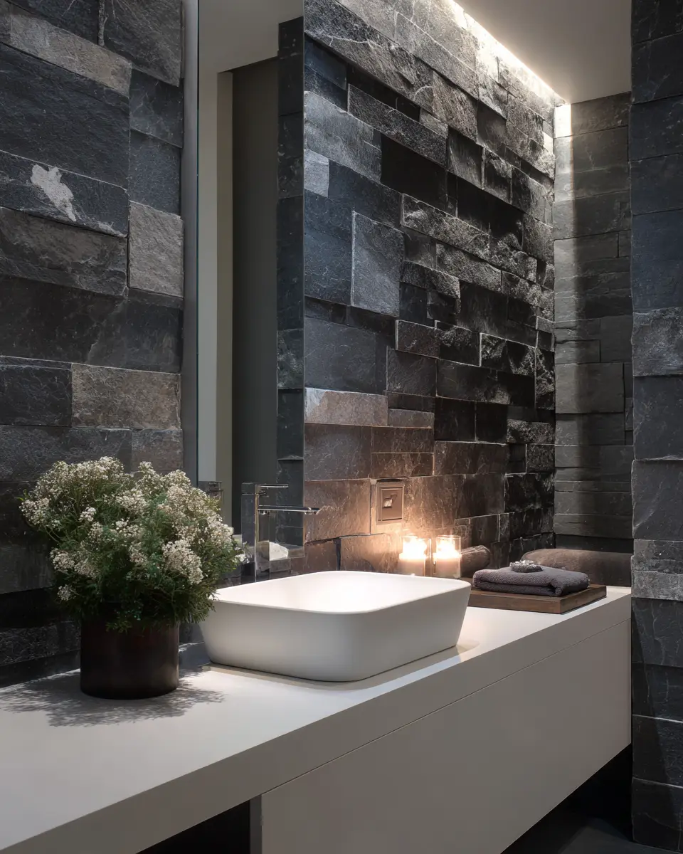 Stone-Inspired Bathroom Decor Ideas