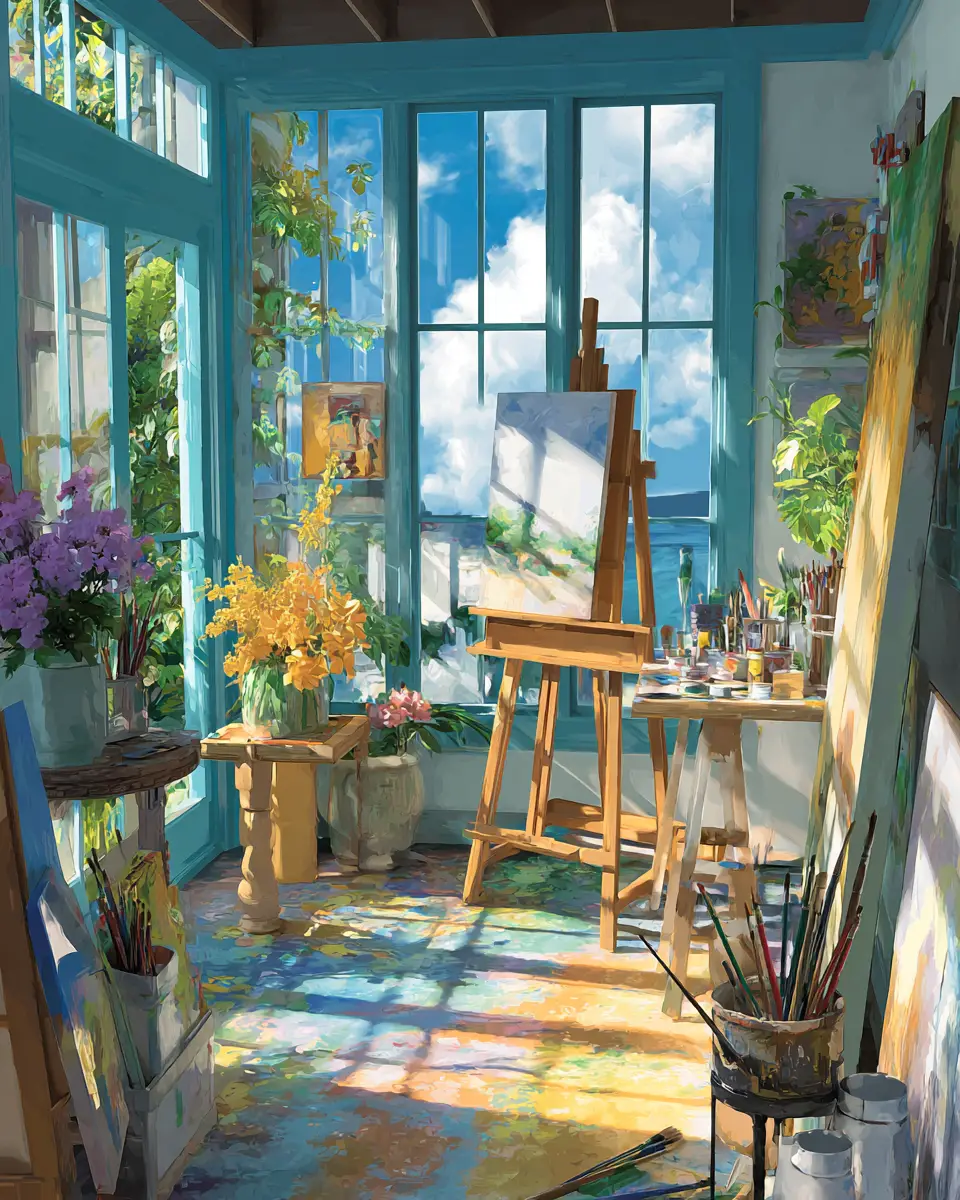 Sunlit Home Office Decor Ideas - Featured