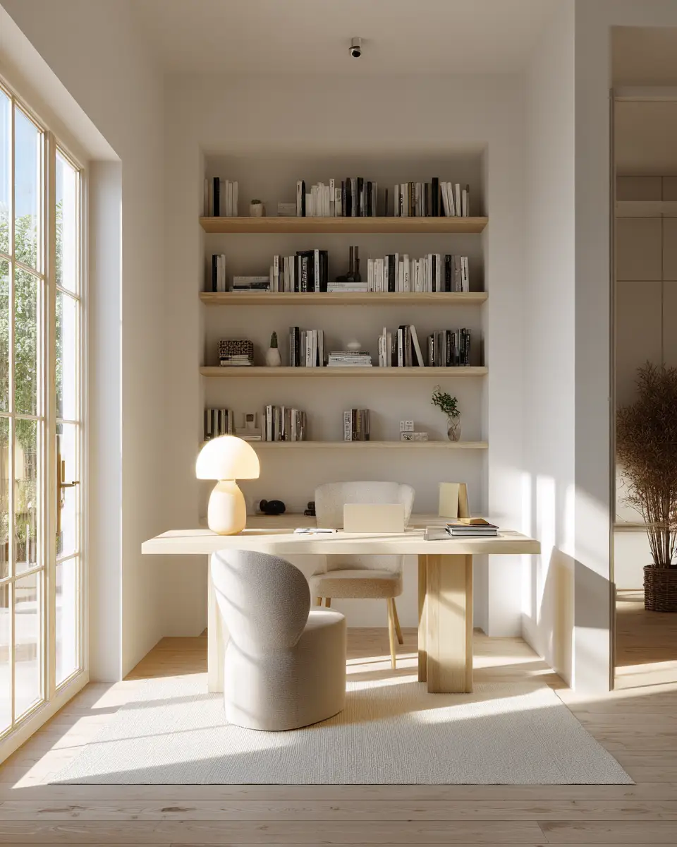 Sunlit Home Office Decor Ideas