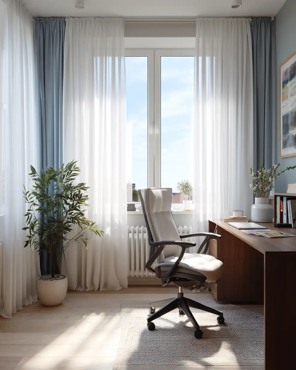 Sunlit Home Office Decor Ideas