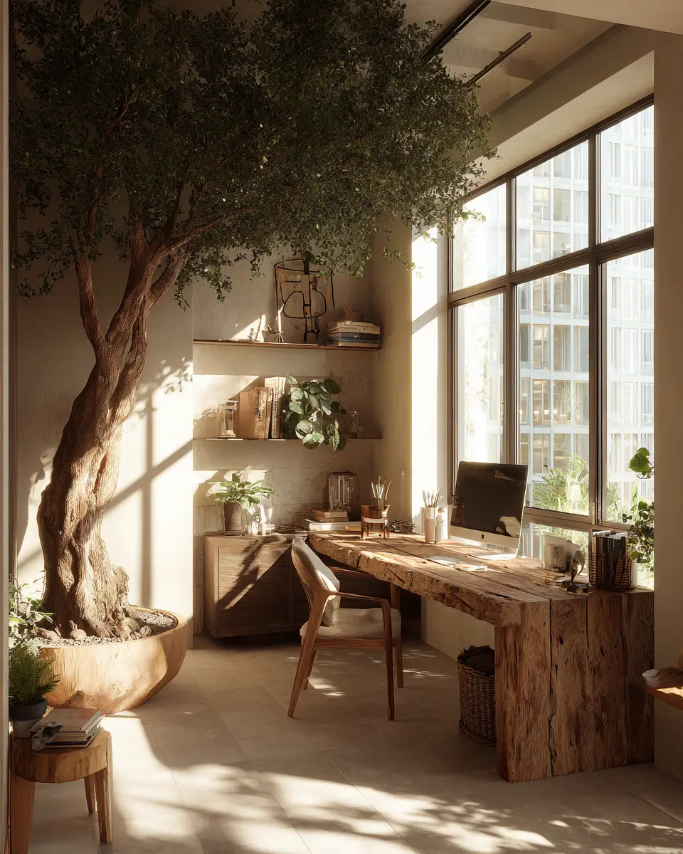 Sunlit Home Office Decor Ideas