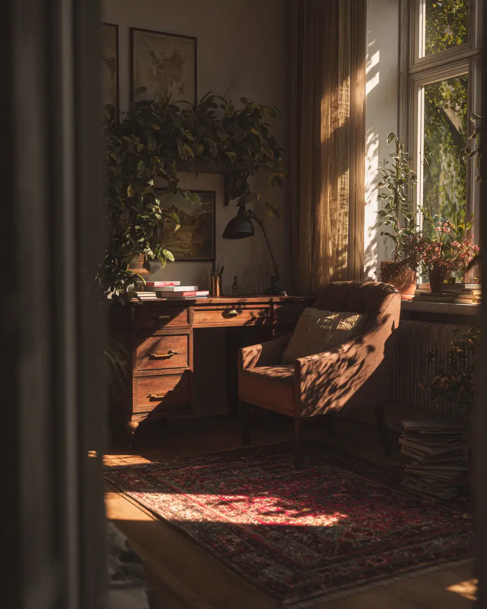 Sunlit Home Office Decor Ideas