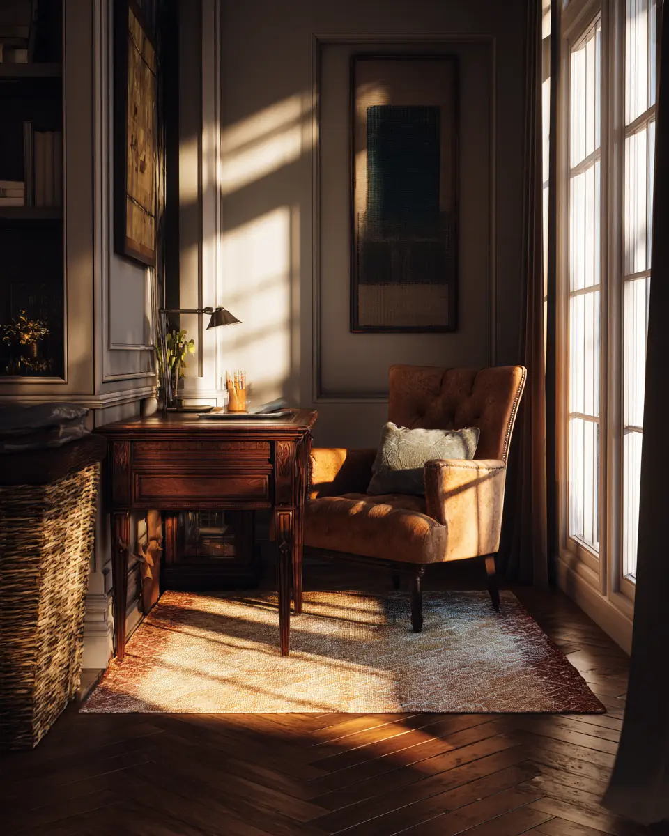 Sunlit Home Office Decor Ideas