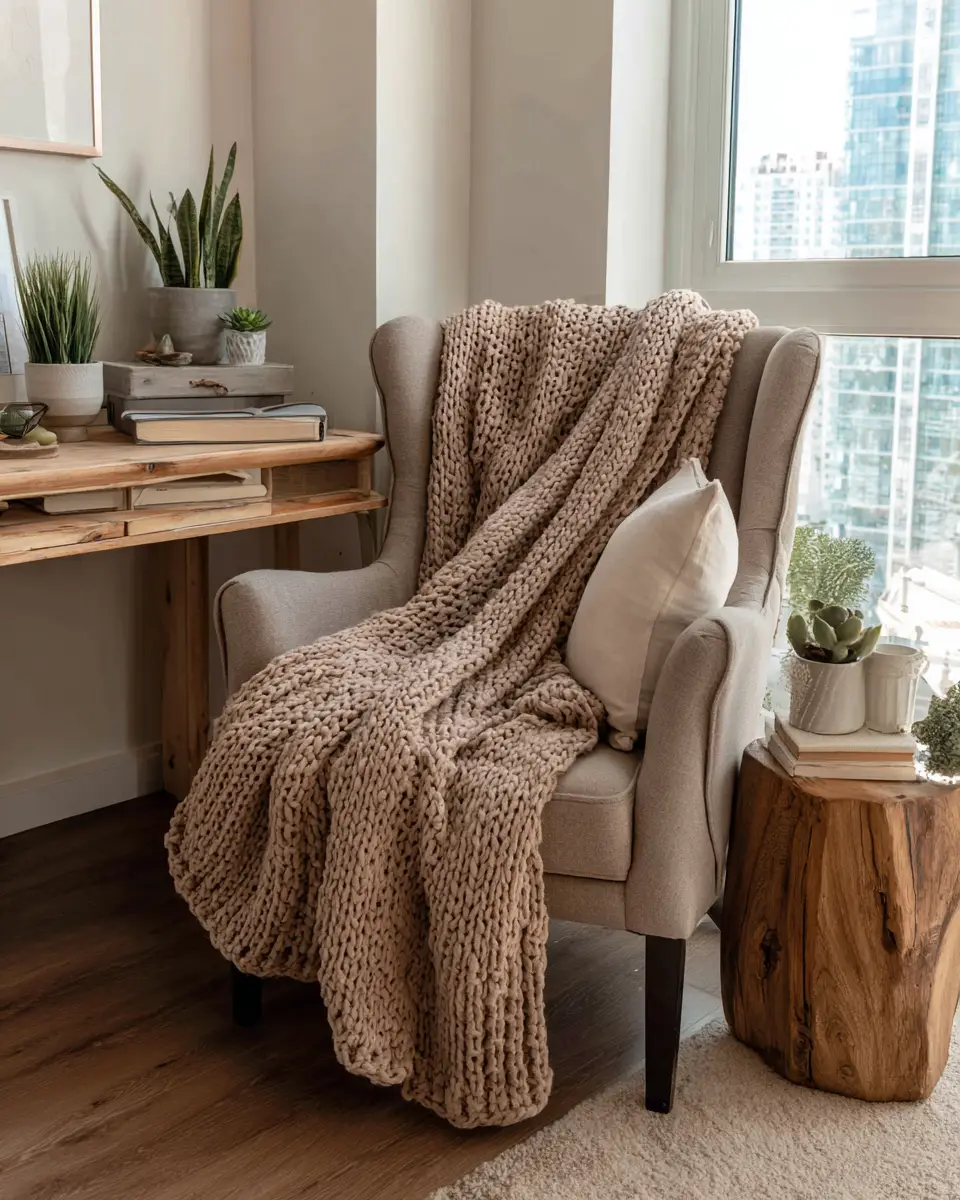 Taupe Boho Home Office Decor Ideas