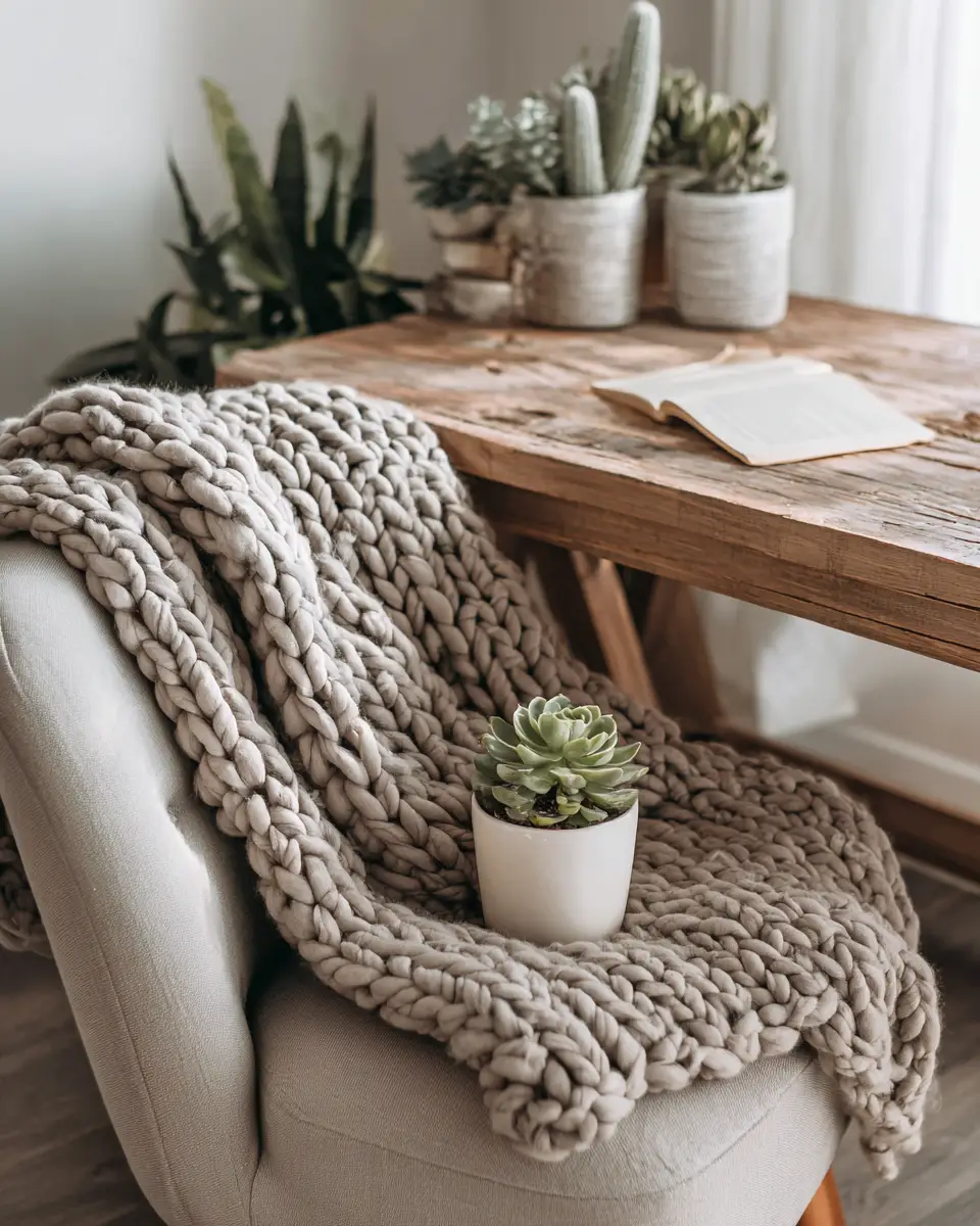 Taupe Boho Home Office Decor Ideas