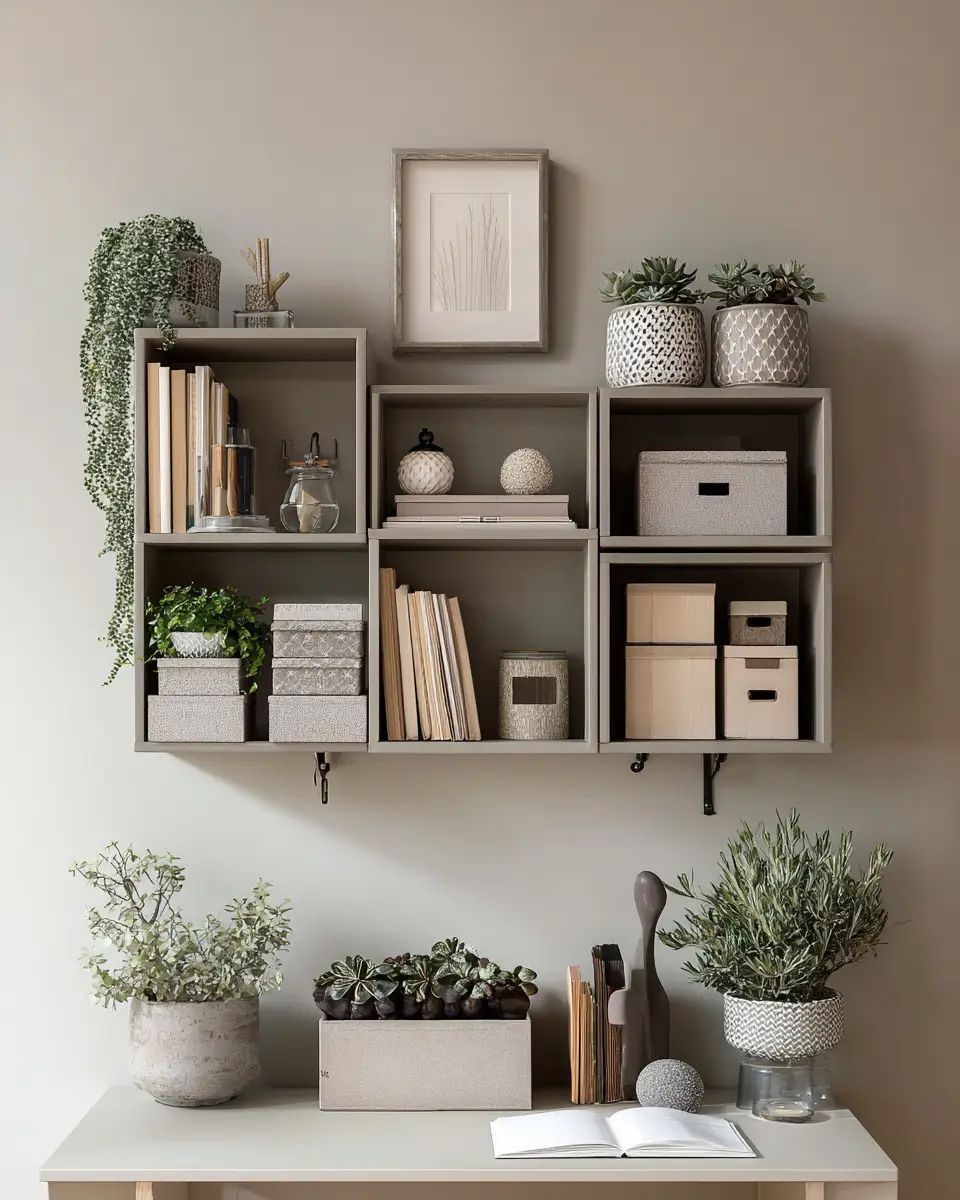 Taupe Boho Home Office Decor Ideas