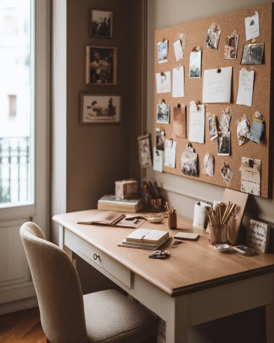 Taupe Boho Home Office Decor Ideas