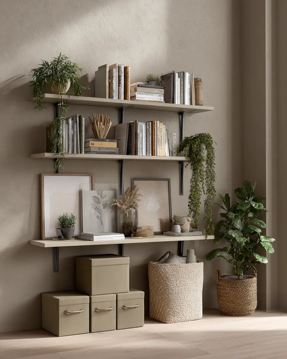 Taupe Boho Home Office Decor Ideas