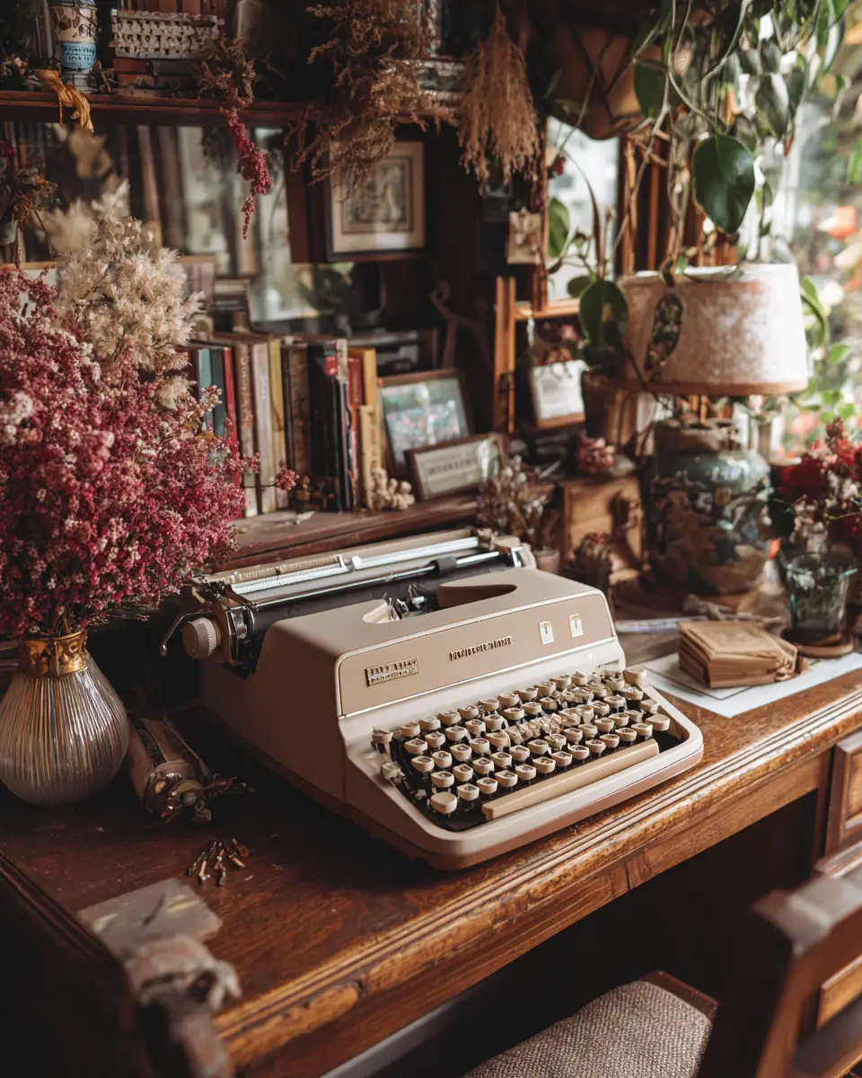 Taupe Boho Home Office Decor Ideas