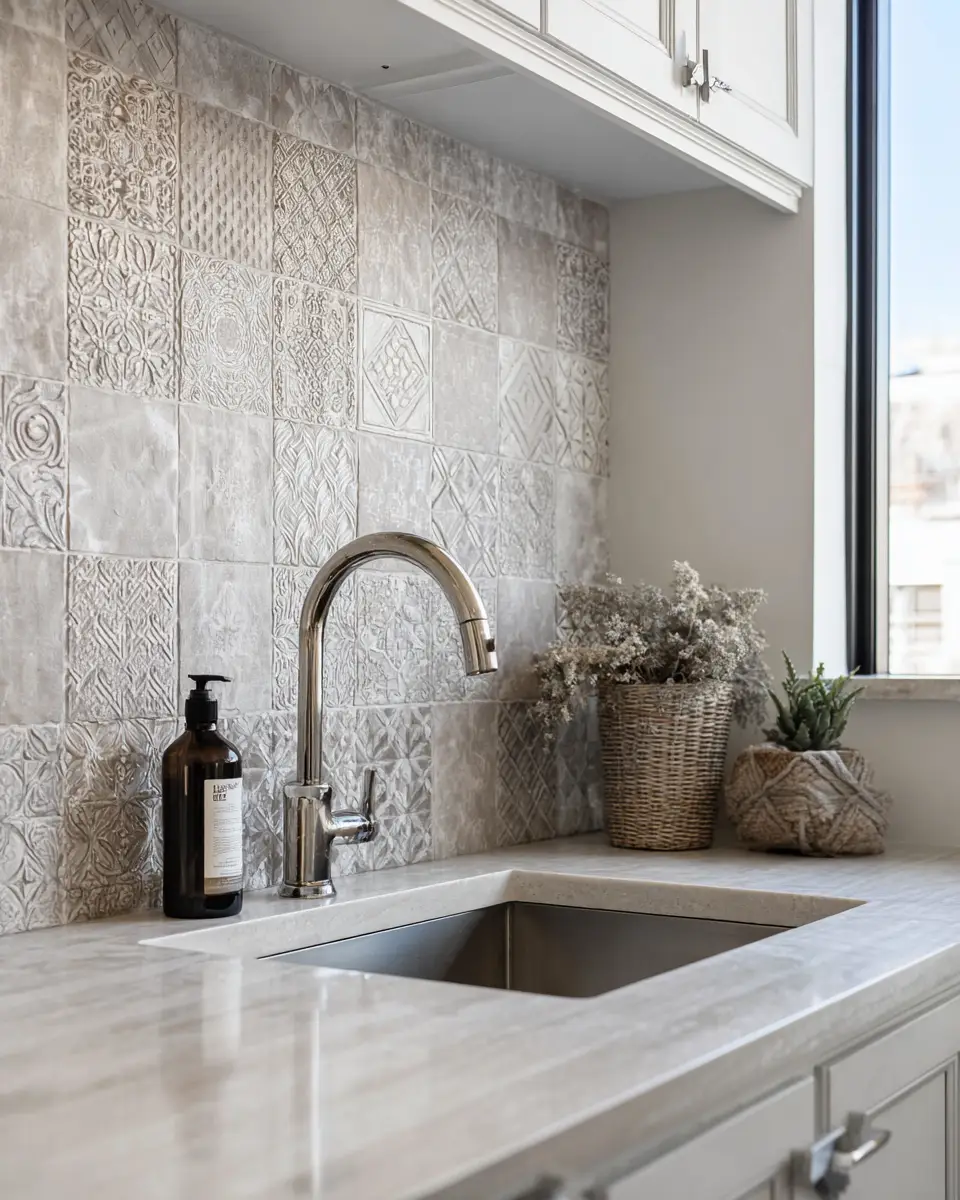 Taupe Boho Laundry Room Decor Ideas - Featured