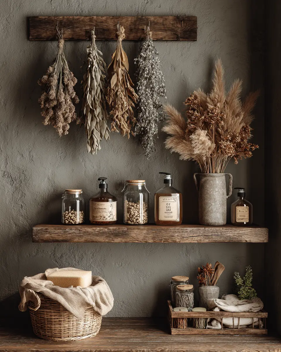 Taupe Boho Laundry Room Decor Ideas