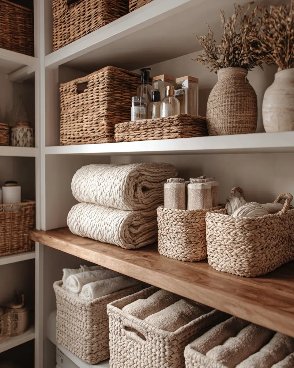 Taupe Boho Laundry Room Decor Ideas