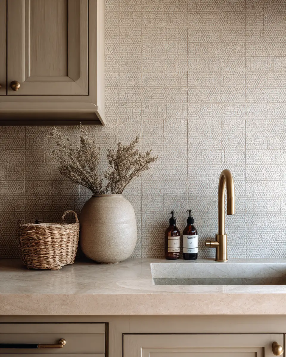 Taupe Boho Laundry Room Decor Ideas