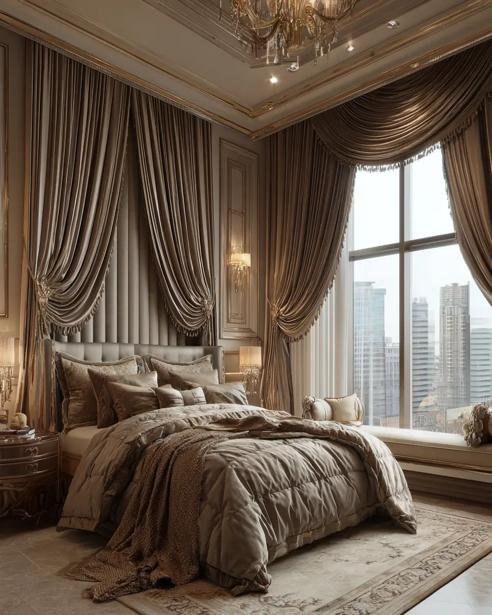 Taupe Classic Bedroom Decor Ideas
