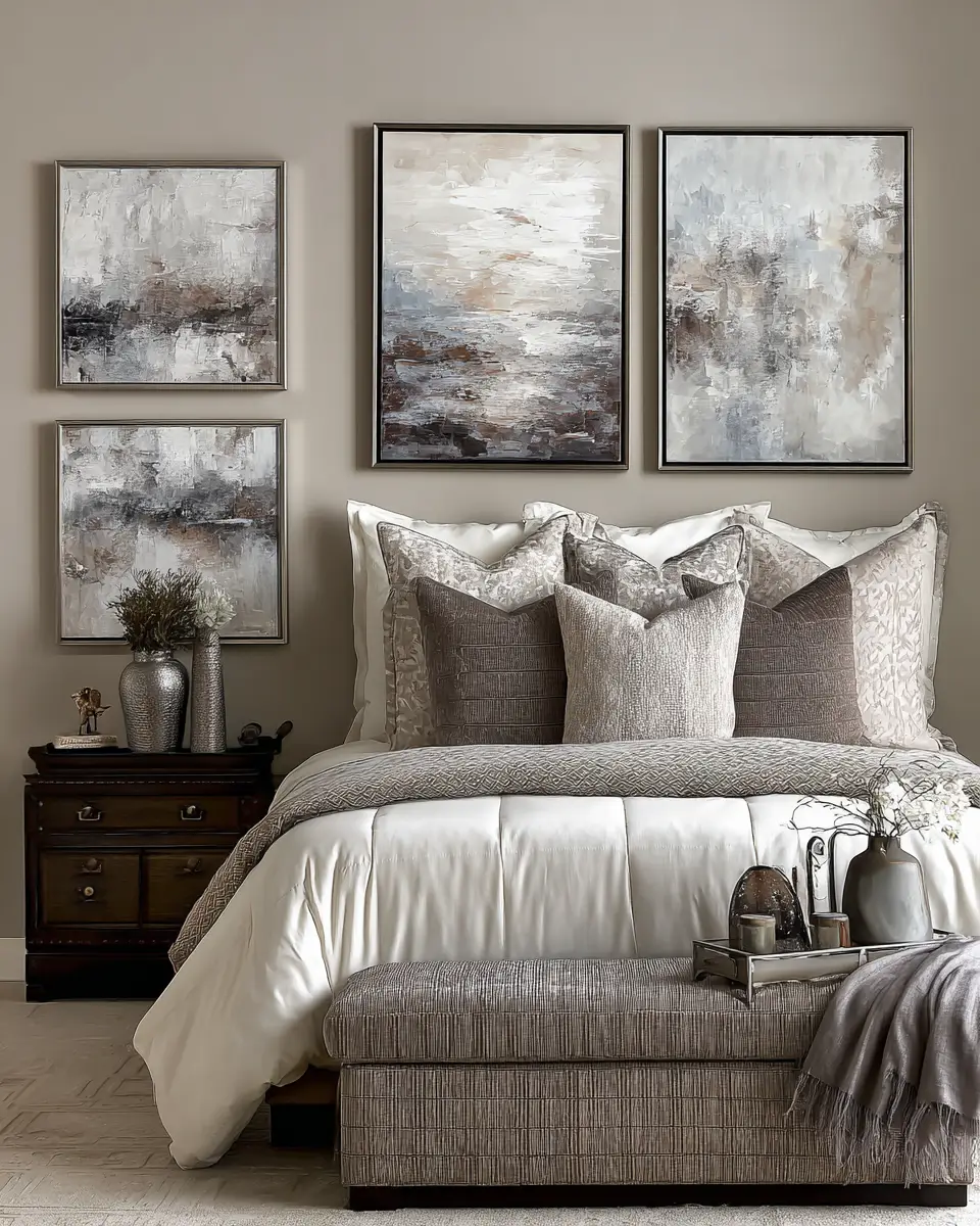 Taupe Classic Bedroom Decor Ideas