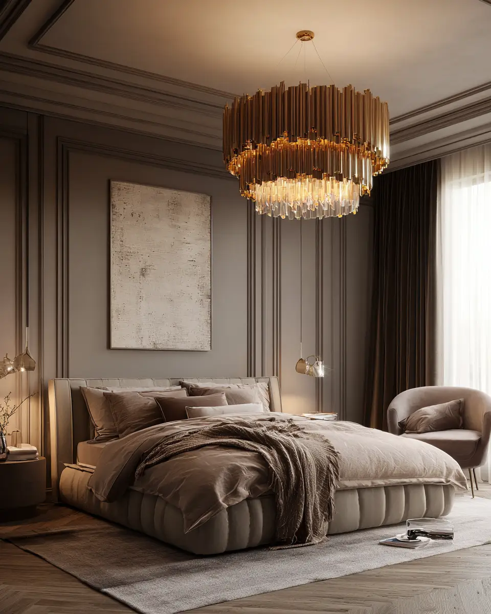 Taupe Classic Bedroom Decor Ideas