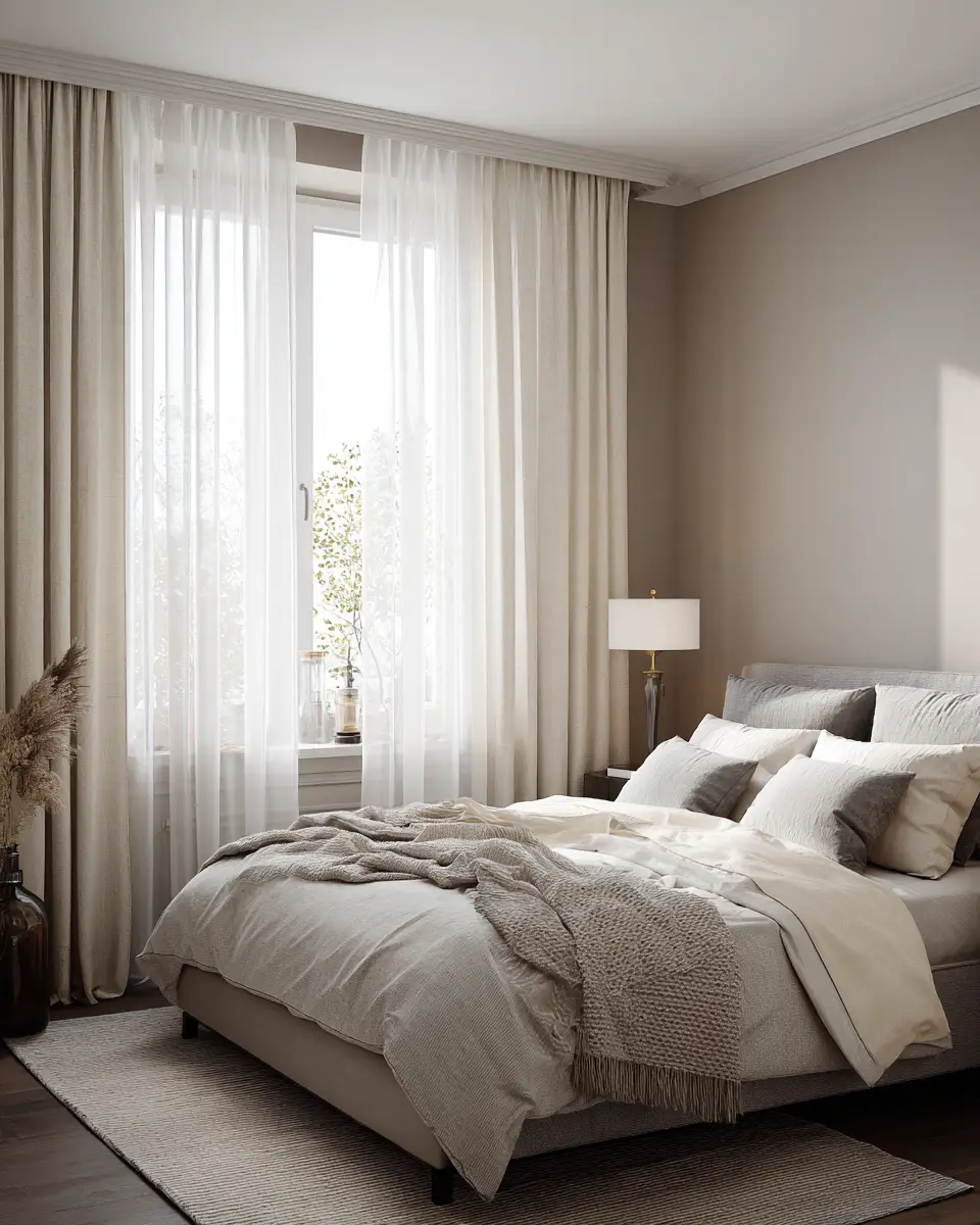 Taupe Classic Bedroom Decor Ideas