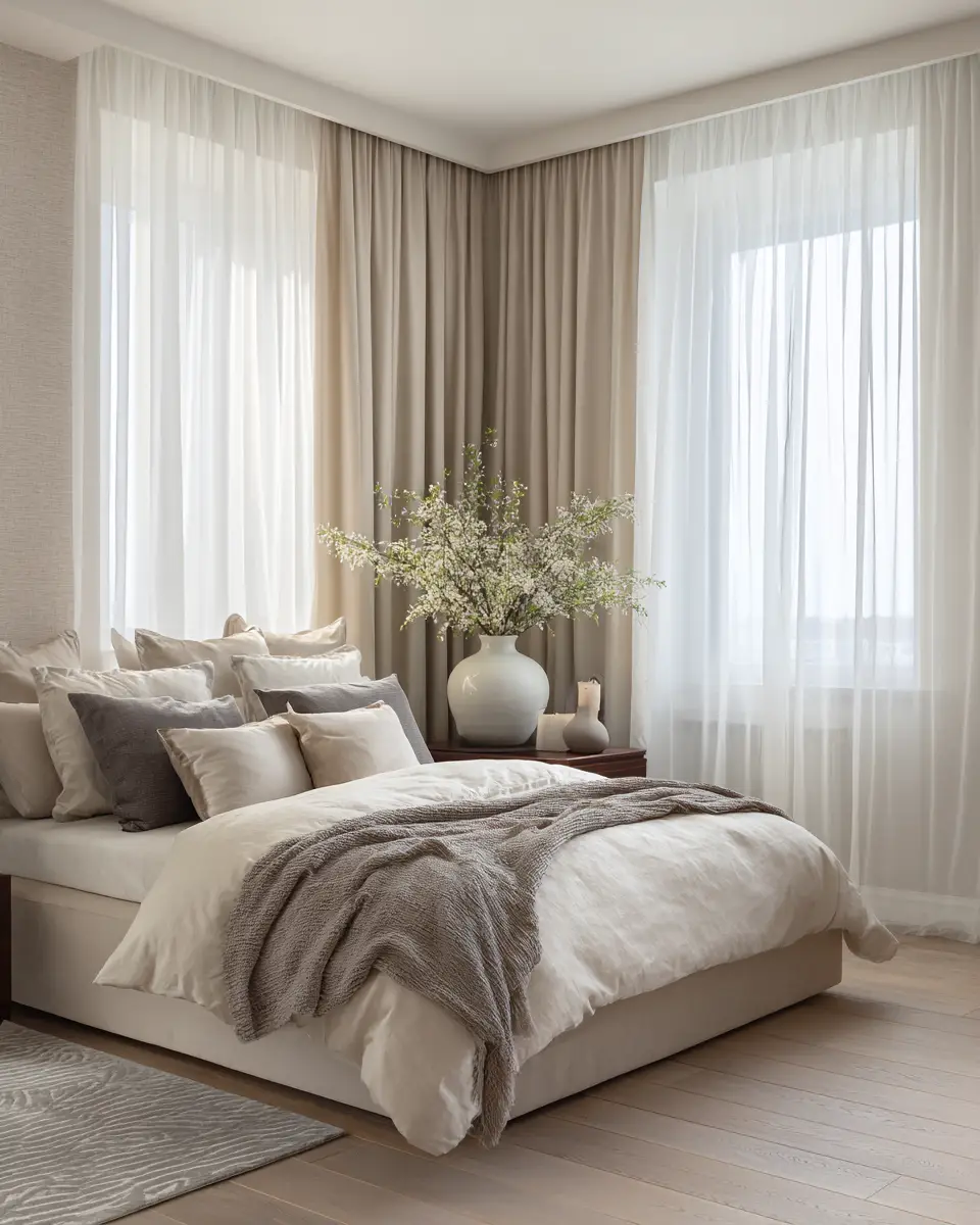 Taupe Classic Bedroom Decor Ideas