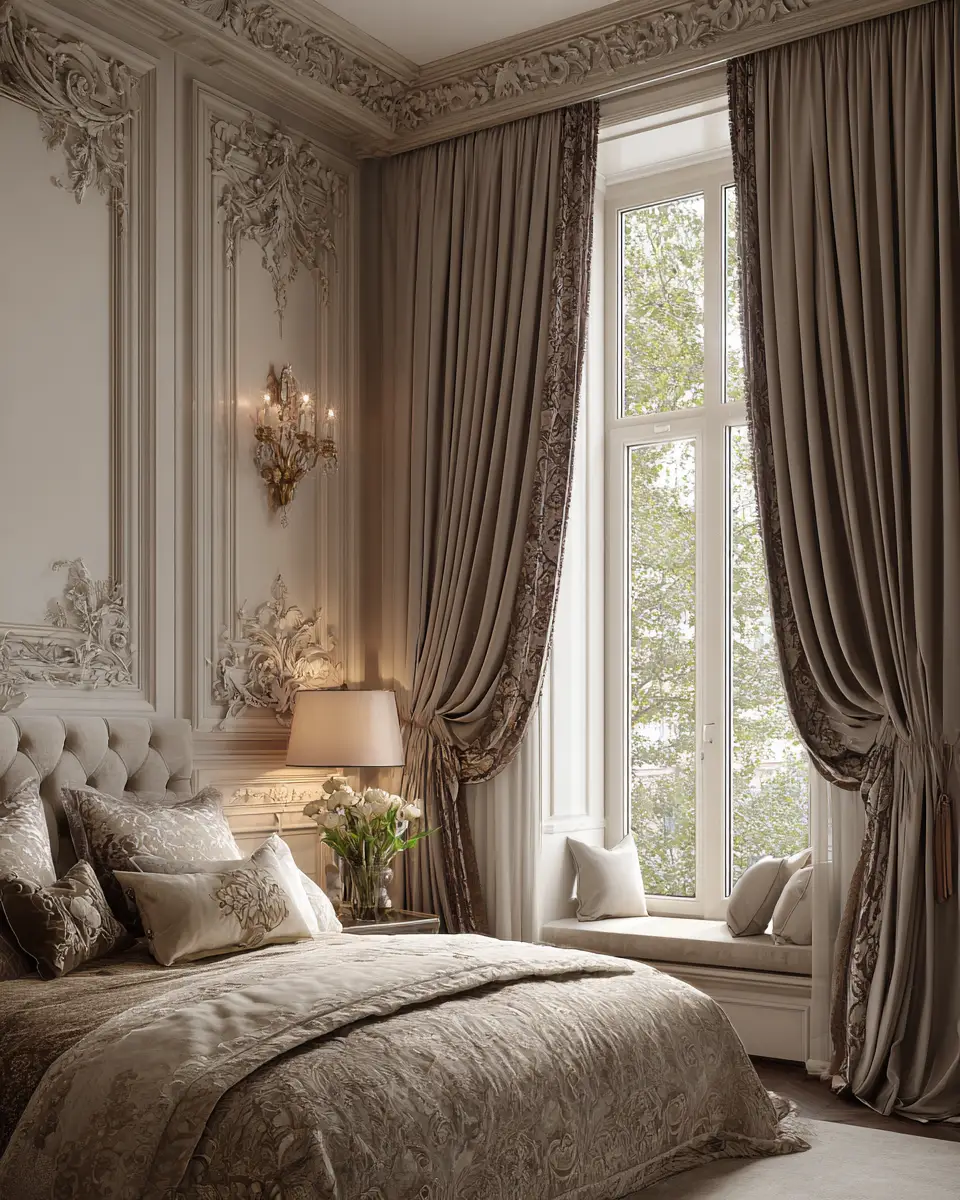 Taupe Classic Bedroom Decor Ideas