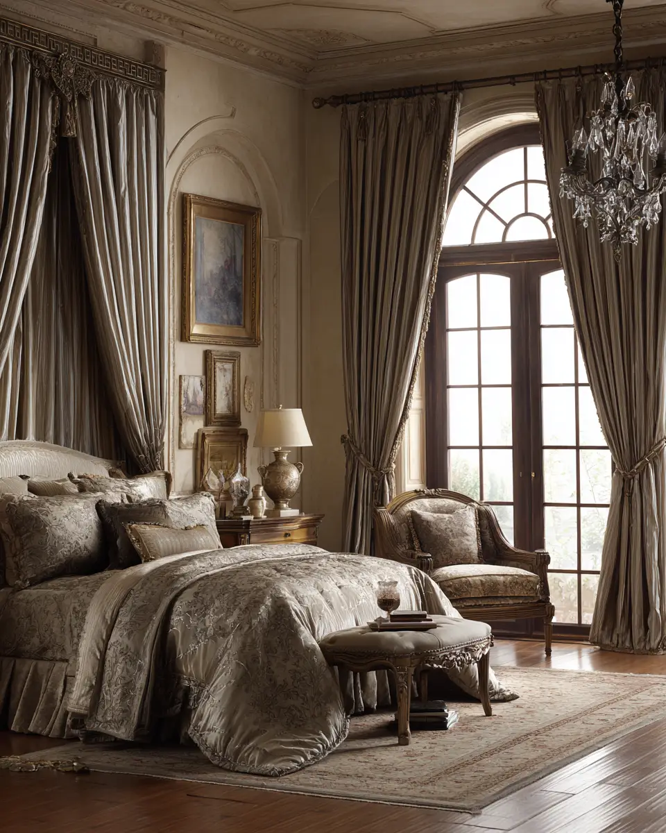 Taupe Classic Bedroom Decor Ideas