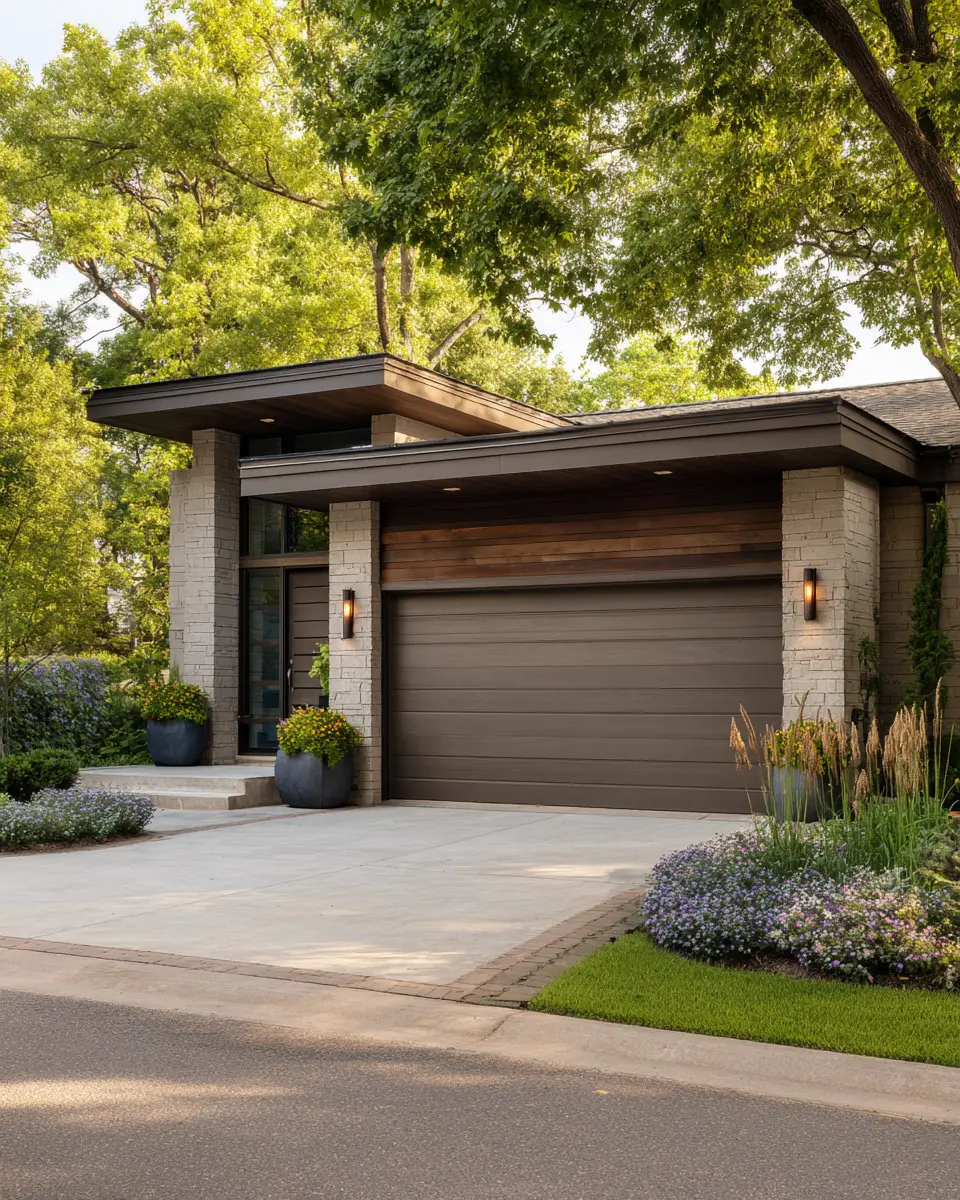 Taupe Contemporary Garage Decor Ideas