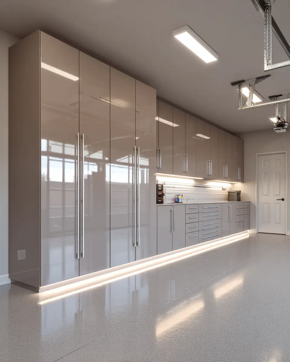 Taupe Contemporary Garage Decor Ideas