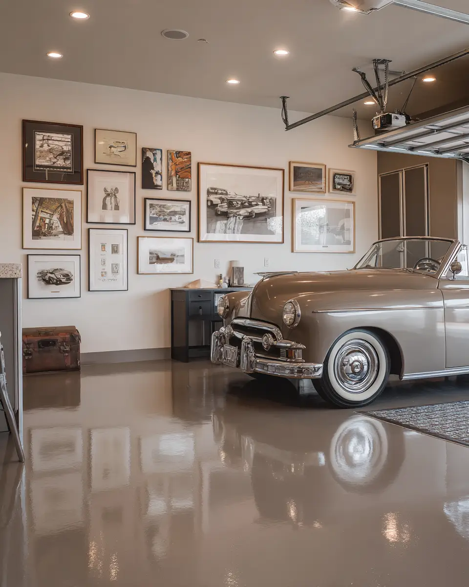 Taupe Contemporary Garage Decor Ideas