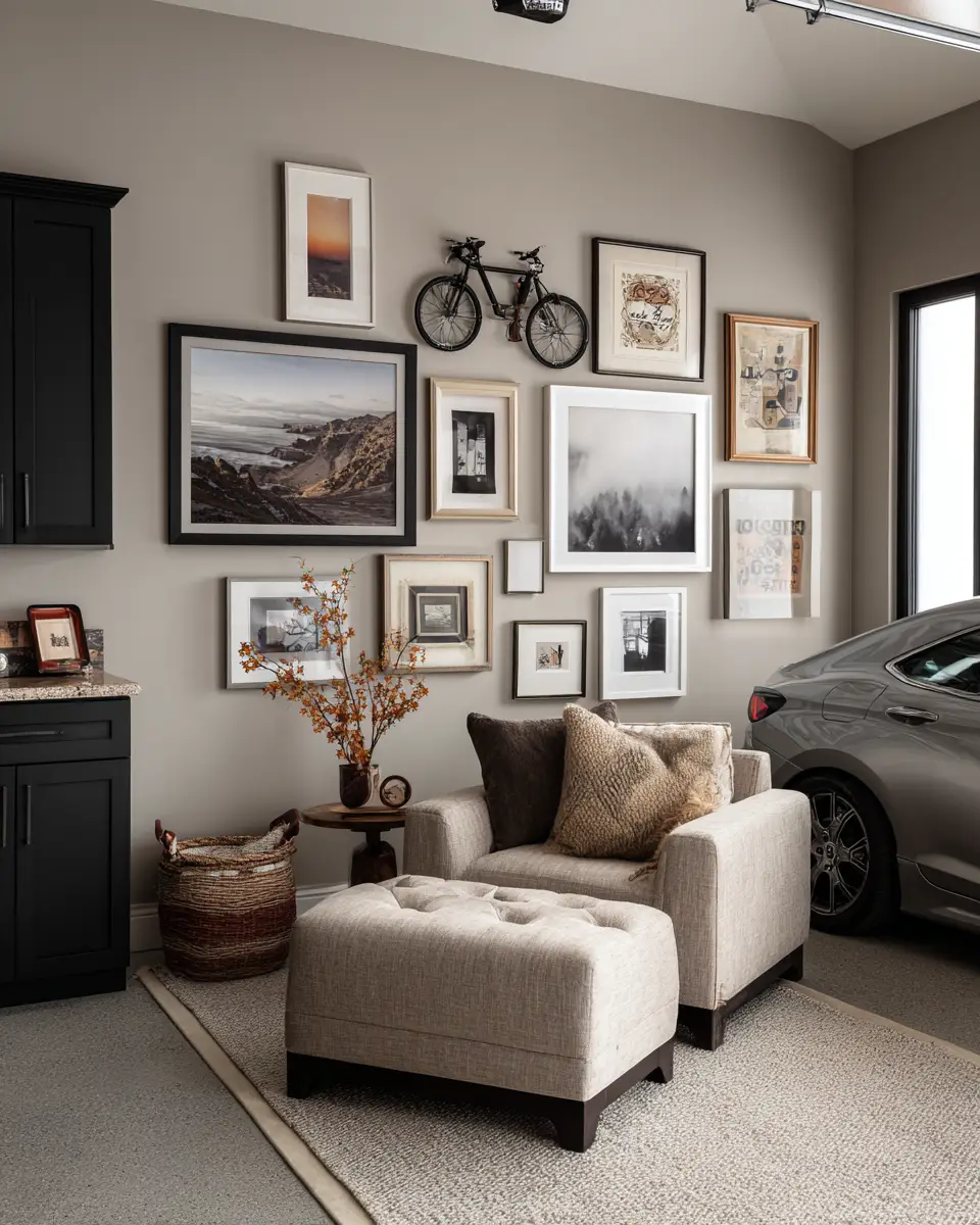 Taupe Contemporary Garage Decor Ideas