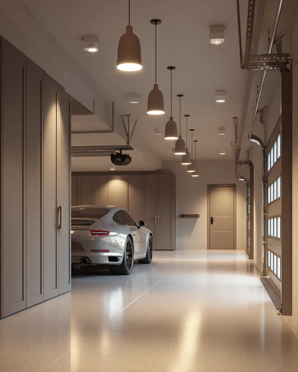 Taupe Contemporary Garage Decor Ideas