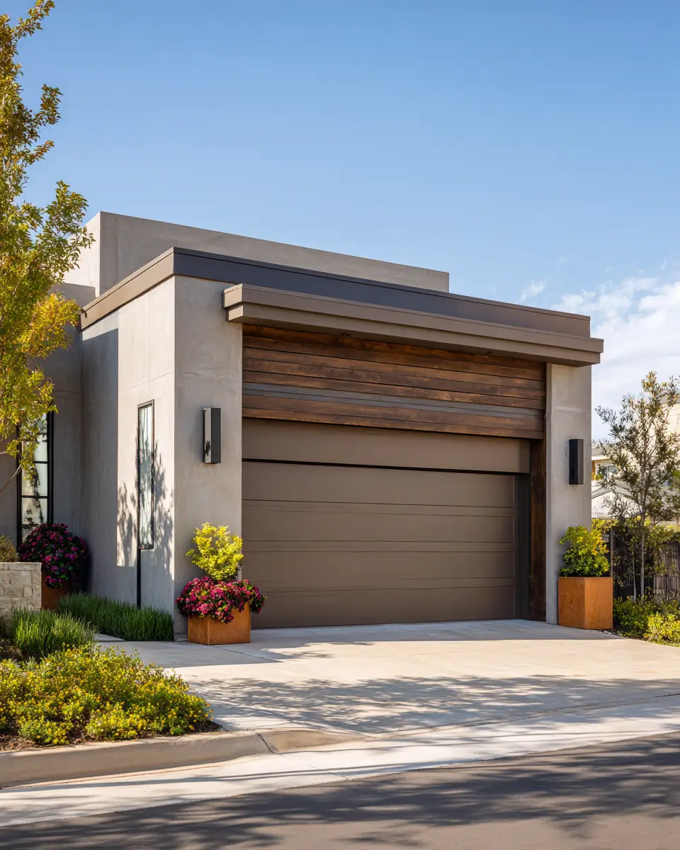 Taupe Contemporary Garage Decor Ideas