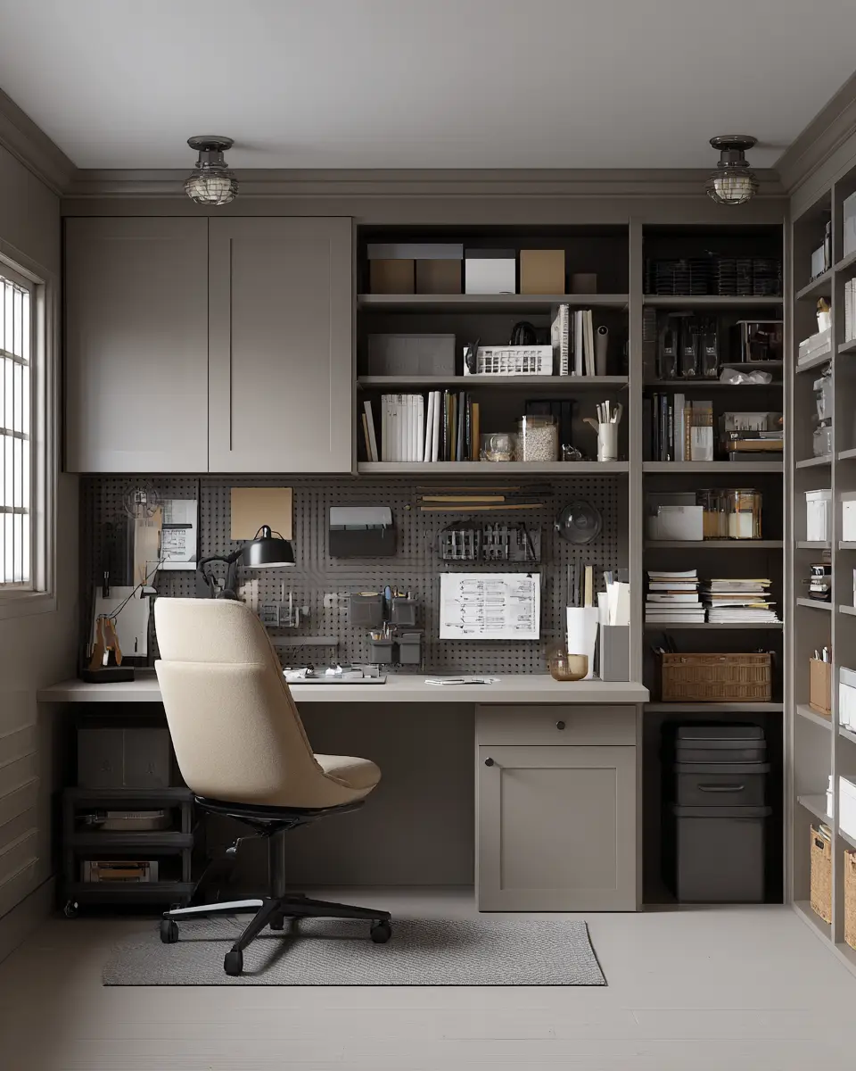 Taupe Contemporary Garage Decor Ideas