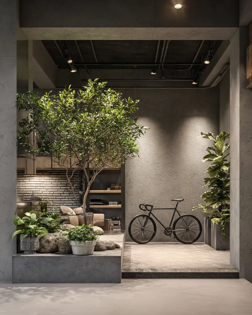 Taupe Contemporary Garage Decor Ideas