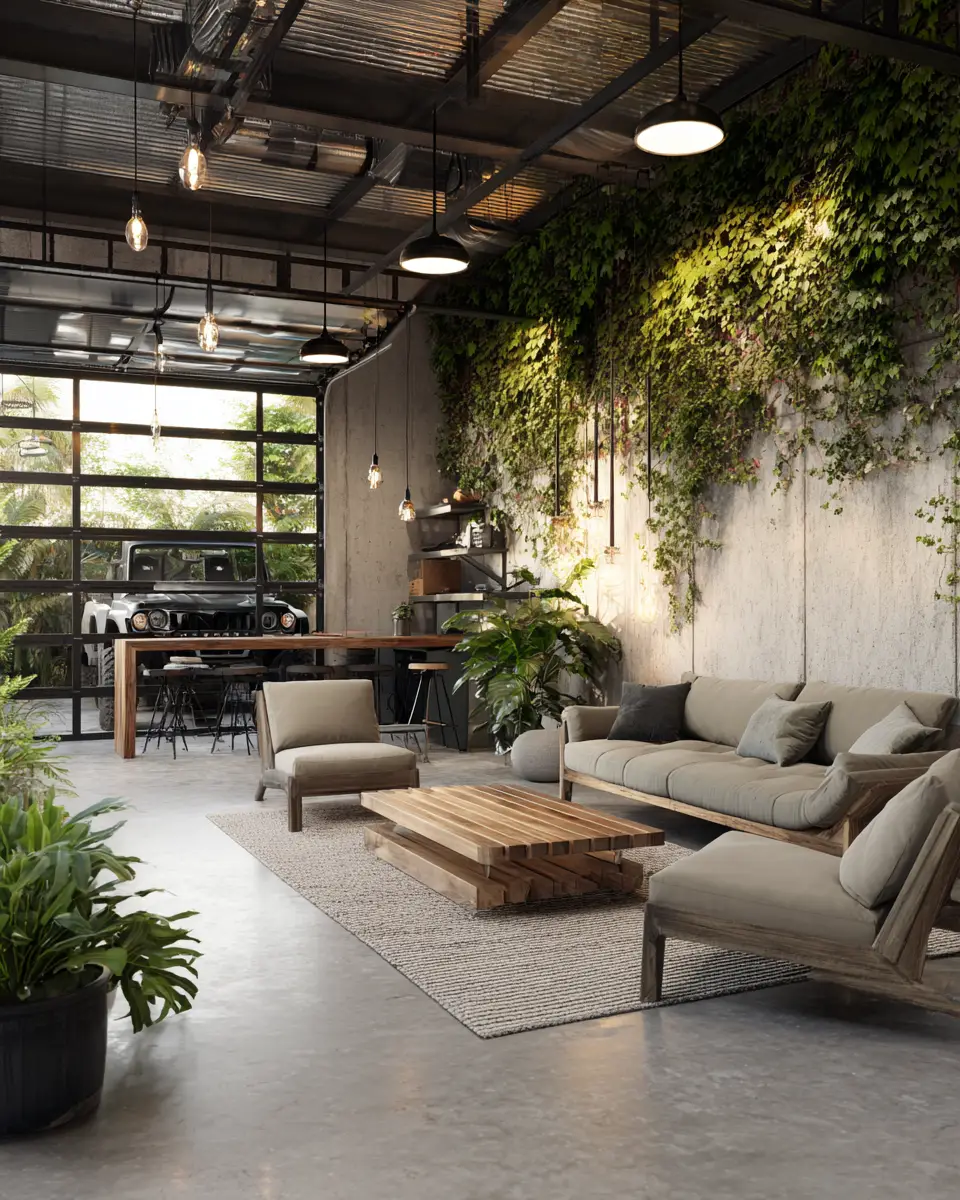 Taupe Contemporary Garage Decor Ideas