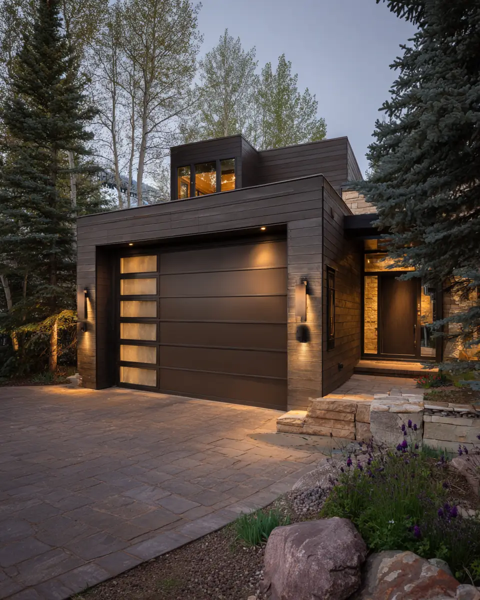 Taupe Contemporary Garage Decor Ideas