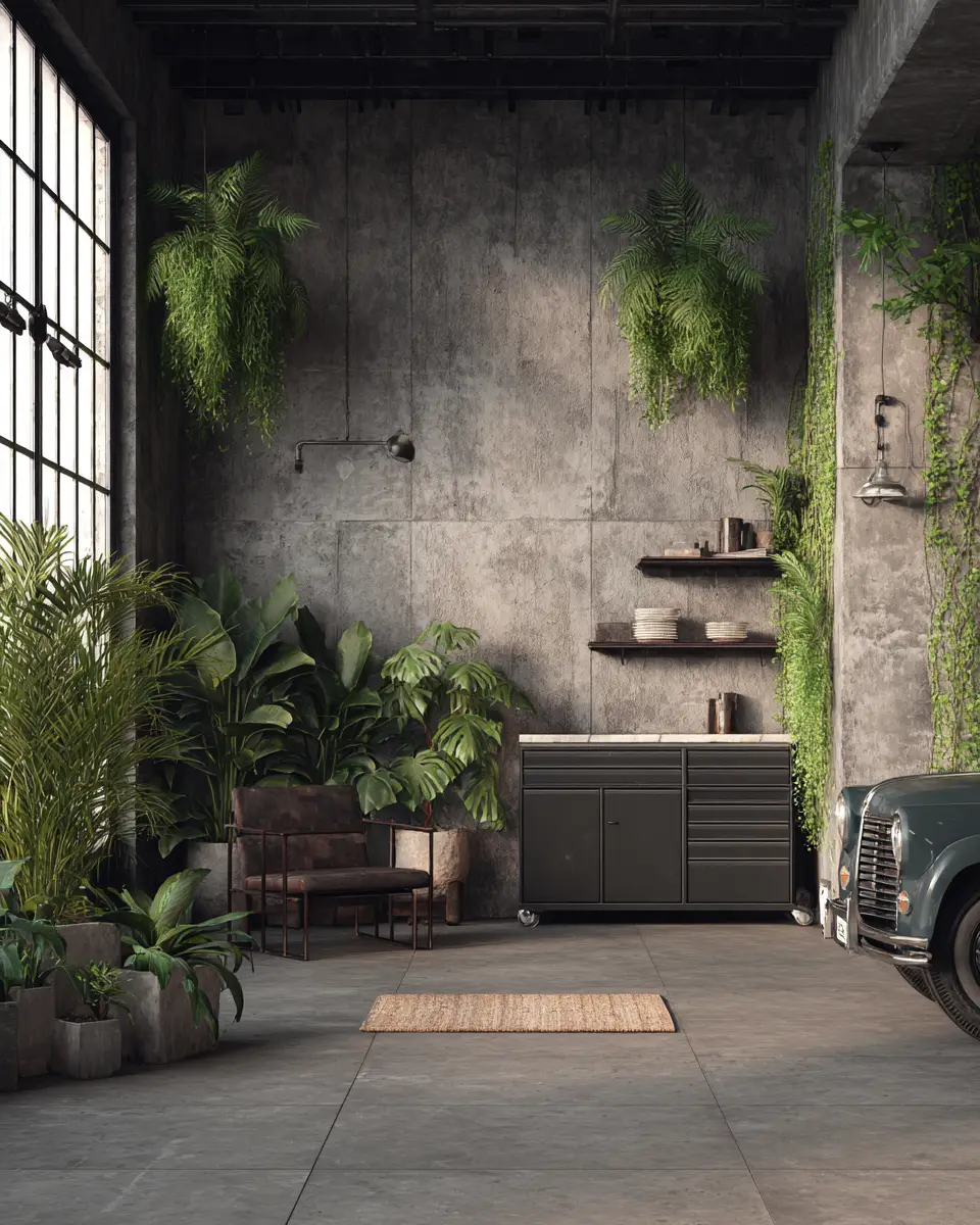 Taupe Contemporary Garage Decor Ideas