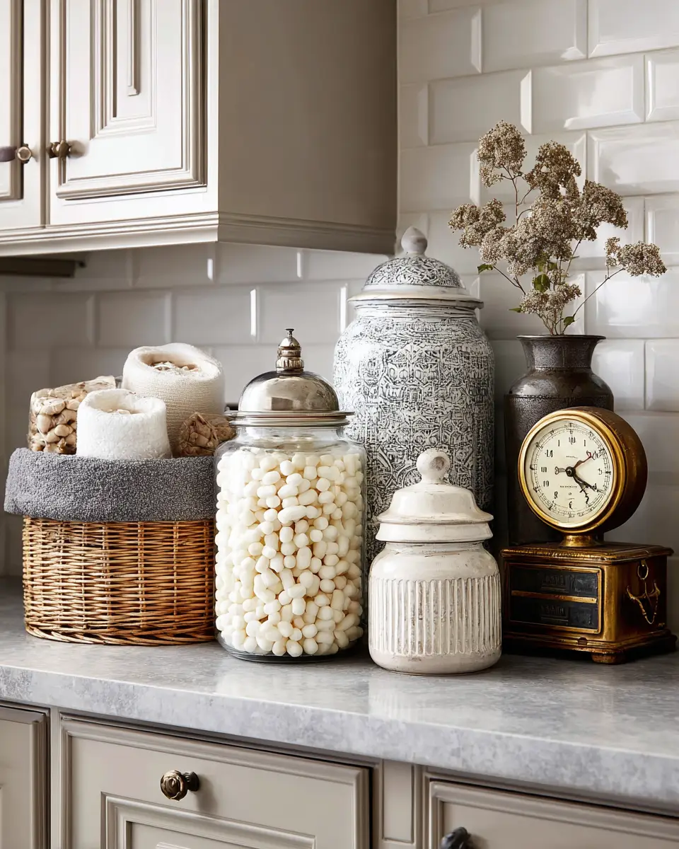Taupe Farmhouse Laundry Room Decor Ideas