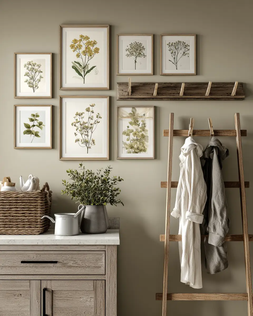 Taupe Farmhouse Laundry Room Decor Ideas