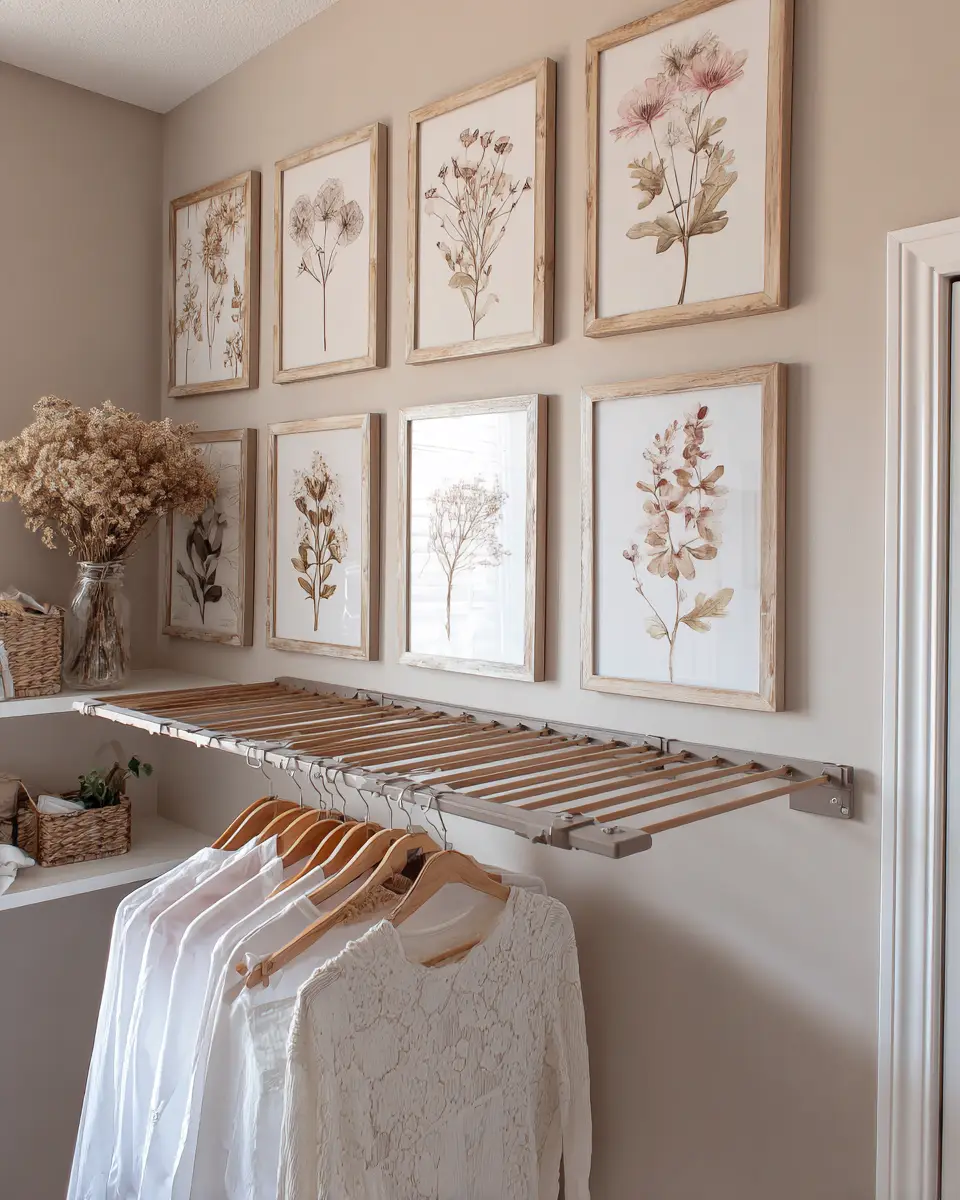 Taupe Farmhouse Laundry Room Decor Ideas