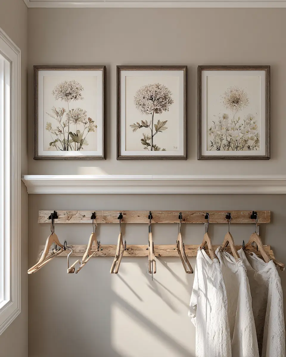 Taupe Farmhouse Laundry Room Decor Ideas