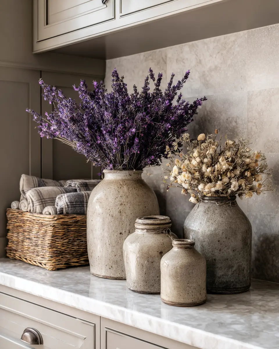 Taupe Farmhouse Laundry Room Decor Ideas