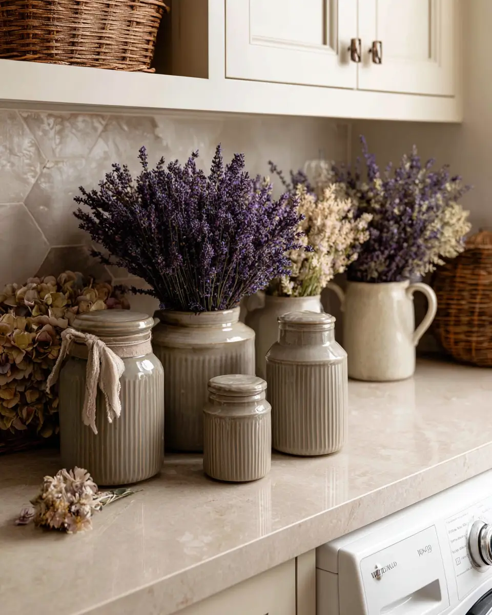 Taupe Farmhouse Laundry Room Decor Ideas