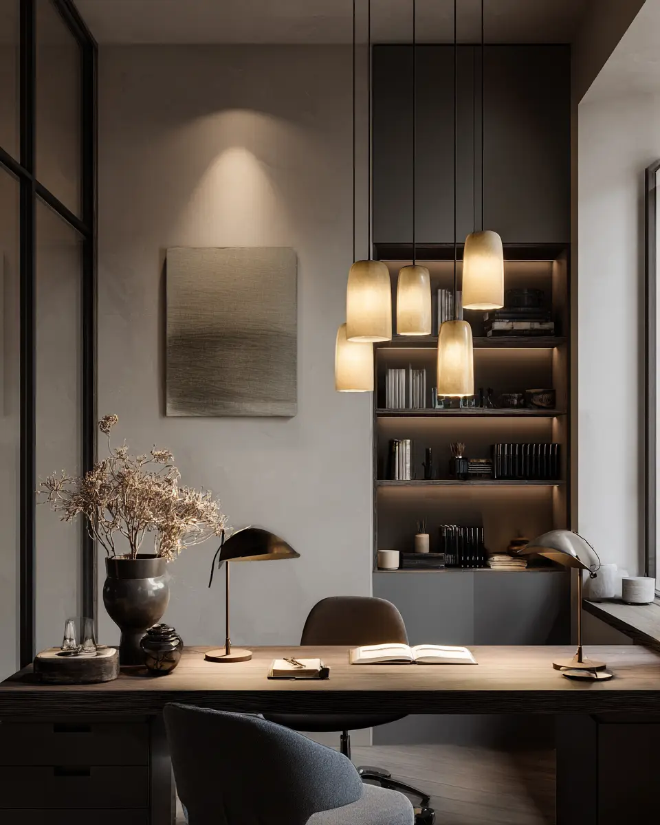 Taupe Home Office Decor Ideas