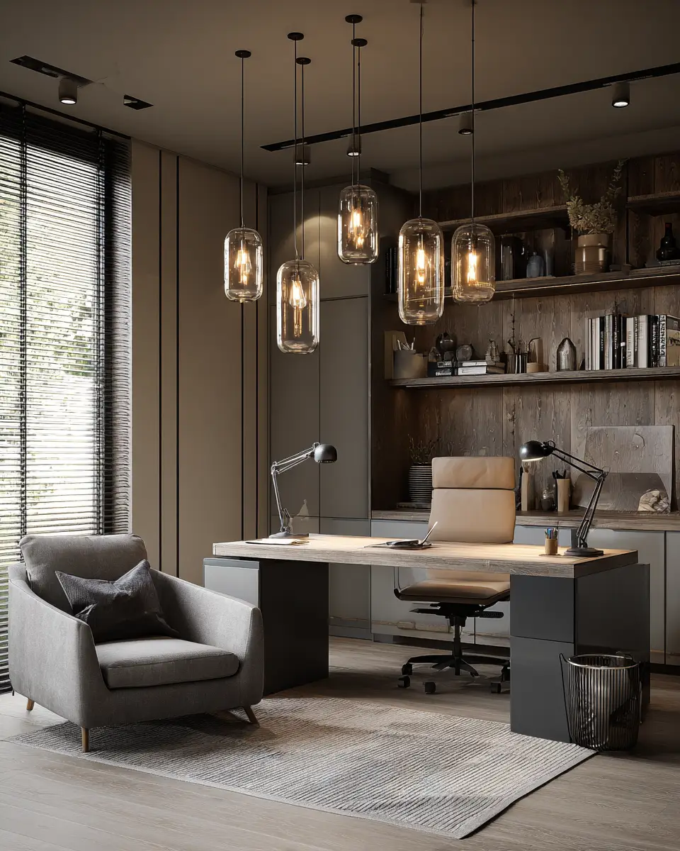 Taupe Home Office Decor Ideas