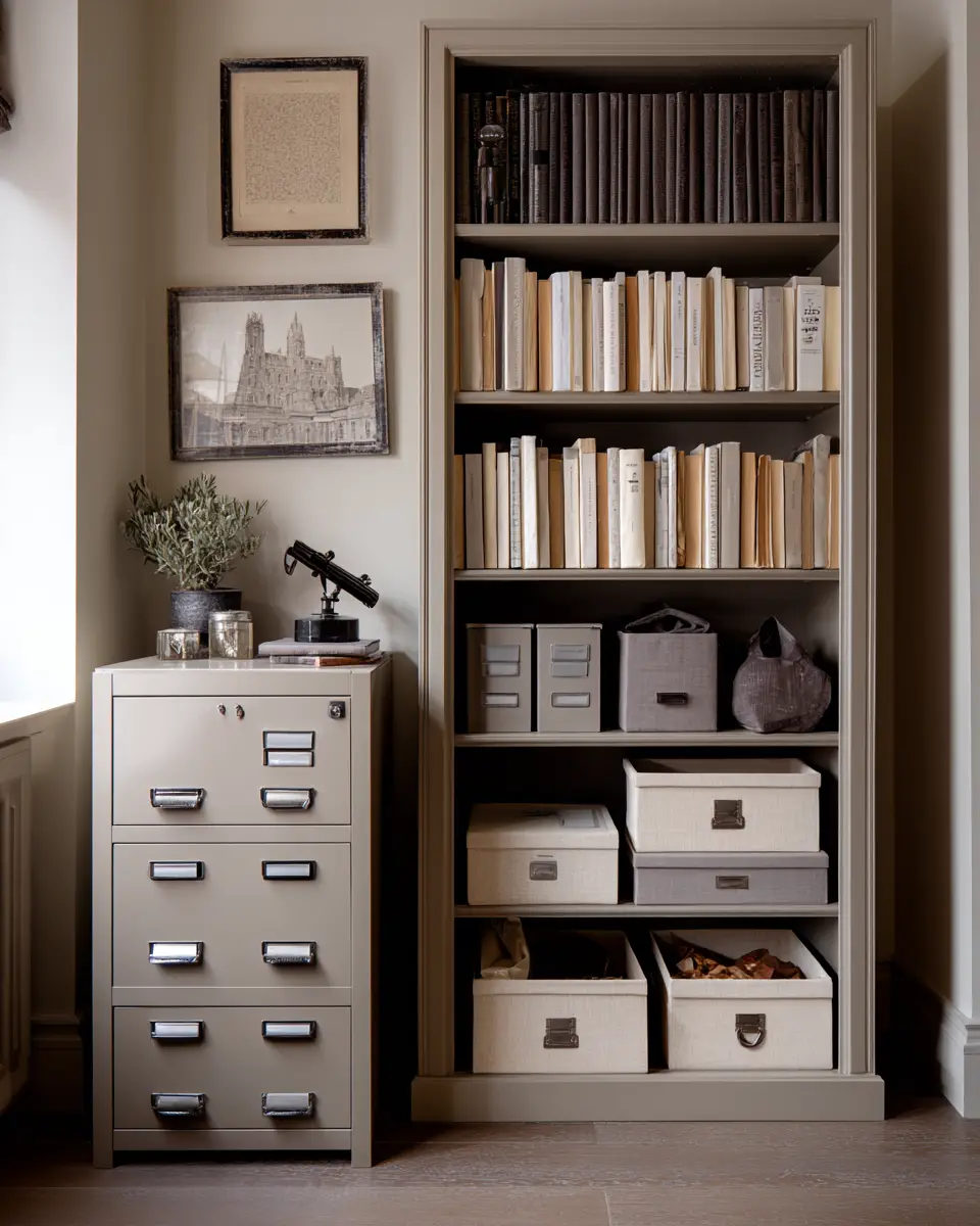 Taupe Home Office Decor Ideas