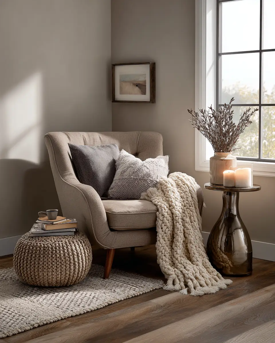 Taupe Home Office Decor Ideas